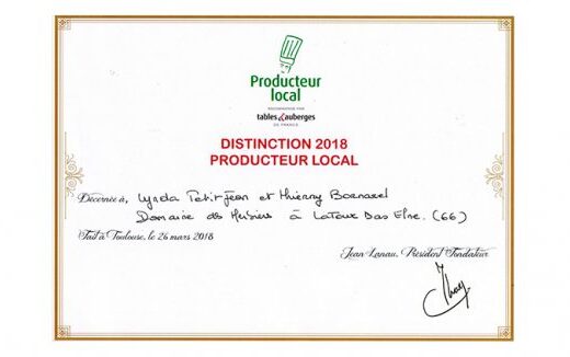 Producteur local recommandé par Tables &#038; Auberges de France