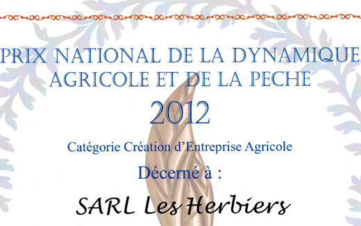 Prix National de la dynamique agricole et de la pêche 2012